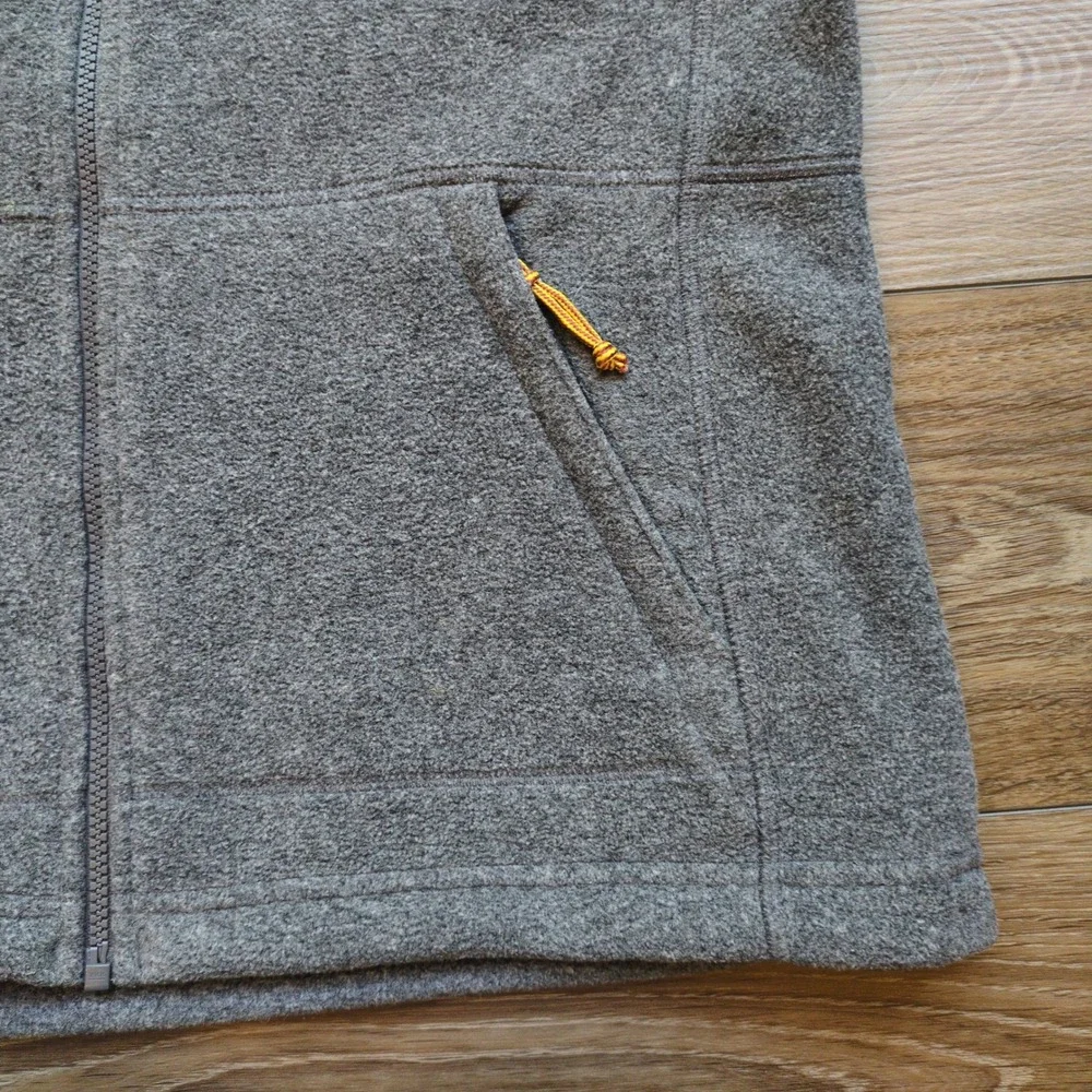 LL Bean Fleece Vest Grey Mountain Classic Full Zip Recycled Mens L.L. Medium REG